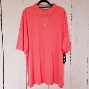 Neon Orange Golf Polo Shirt